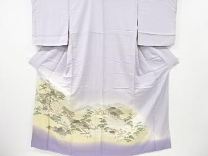 寿光織　洛中洛画模様織り出し一つ紋色留袖